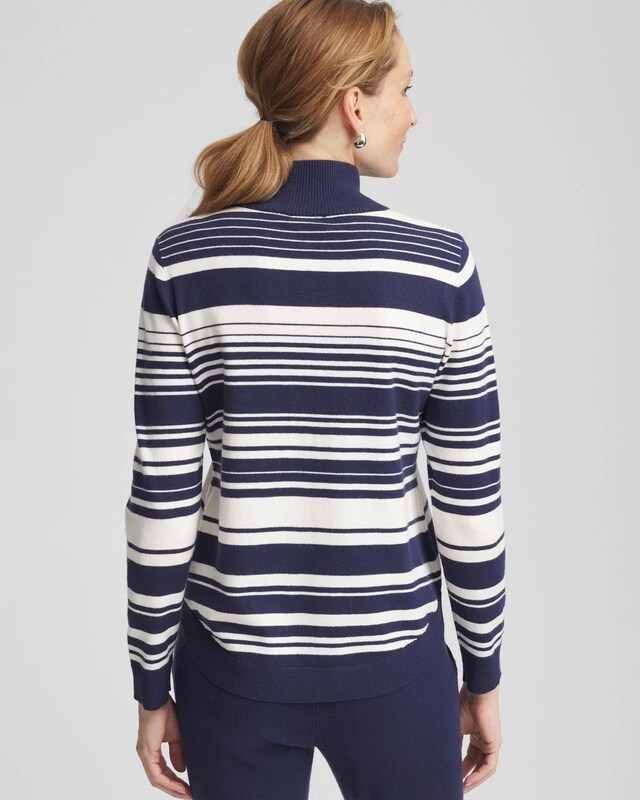 Zenergy Luxe Cashmere-Blend Half Zip Top - image 3